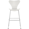3197 Sjuan Coloured Ash Veneer - White - Bar stools & Bar stools - Arne Jacobsen - White - Metal/wood