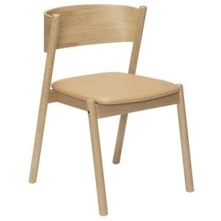 Photo of Inclined chair with leather seat