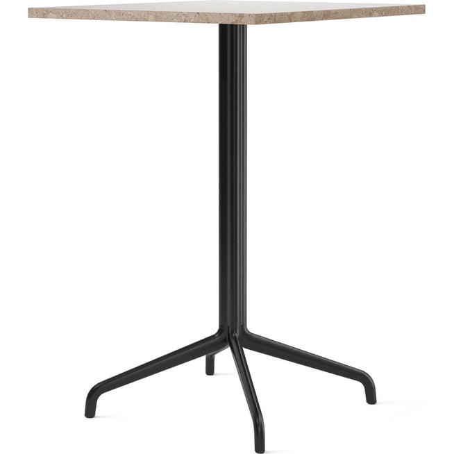 Photo of Harbour Column Counter Table 4-star - Black/sand - 70x60 Cm - Bar Table - Metal/Stone