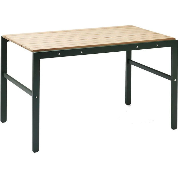 Photo of Reform Table, Teak, Aluminium / Hunter Green - Garden table - Louise Hederström - Green - Metal/wood