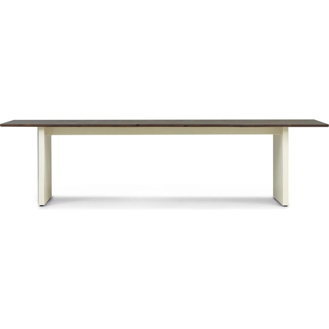 Photo of Panel Table 90 X 300 Cm Cream Dark Brown - Matbord - Simon Legald - Brun - Metall/trä