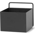 Thumbnail photo of Wall Box - Square - Plantestand - Sort - W15,6 X H15,6 X D14,6 Cm