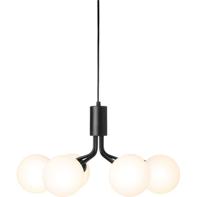 Photo of Apiales 6 Pendant Satin Black/opal