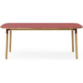 Thumbnail photo of Form Dining Table Red. Oak Legs