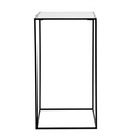 Cube Side Table - White Marble