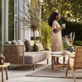 Thumbnail photo of Sense 3-seater Sofa Inkl. Hyndesæt - Havesofa - Natural, Cane-line Weave / Taupe Cane-line Airtouch - W220 X D75 X H72 X Sh42 Cm