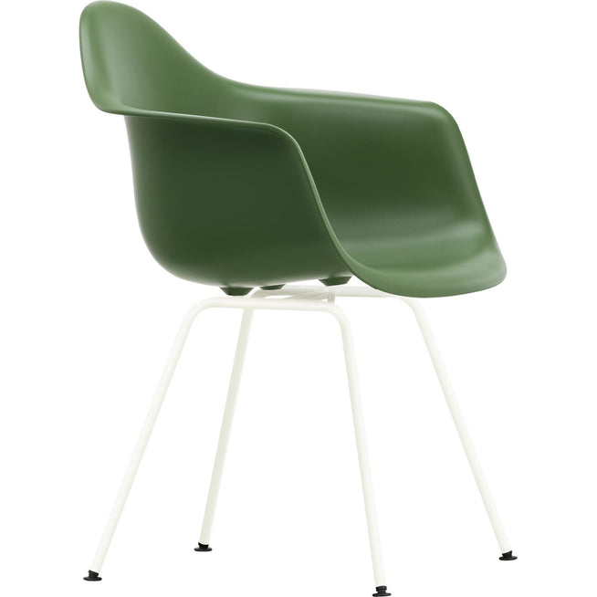 Photo of Eames Plastic Armchair Dax - 48 Forest - White Base - Dining Chairs - Metal/plastic