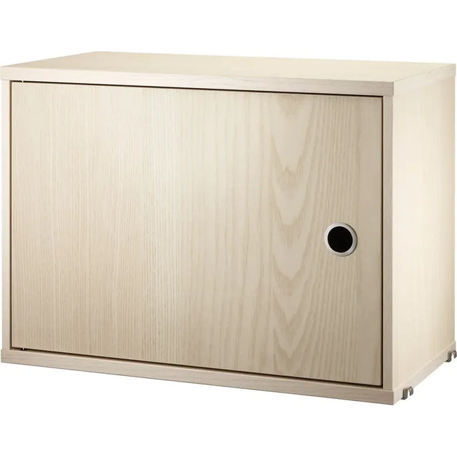 Photo of String cabinet with door 58 x 30 x 42 cm, 1-p, Ash - Storage cabinet - Wood-coloured - Mdf