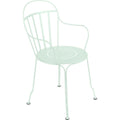 Thumbnail photo of Louvre Armchair Ice Mint A7 - Outdoor dining chairs - Blue - Metal