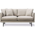 Thumbnail photo of Calmo Sofa 80 5622 By Hugo Passos - 2 Personers Sofa - Rime 231 / Black - W170 X D90 X H75,5 X Sh41 Cm