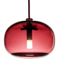 Thumbnail photo of Pebble Ceiling Lamp Chubby, Oxblood/Glass - Pendant Lights - Joel Karlsson - Red
