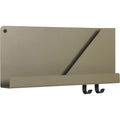 Thumbnail photo of Folded Shelves Small, Olive - Wall shelves - Johan van Hengel - Black - Metal