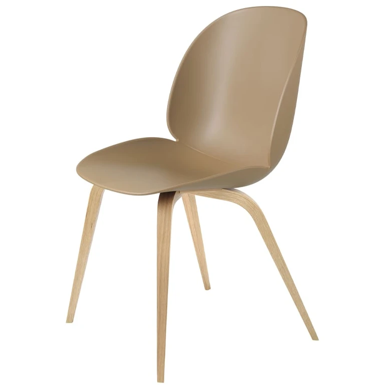 Beetle Dining Chair Un-upholstered - Lacquered Oak Legs