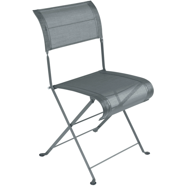 Photo of Dune Premium Chair Storm Grey - Outdoor dining chairs - Pascal Mourgue - Grey - Metal