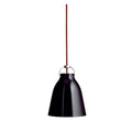 Thumbnail photo of Caravaggio 2 Pendant Black Smooth-red Textile Cord