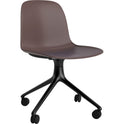 Form Chair Swivel 4W - Black Aluminium