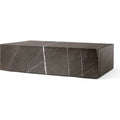 Thumbnail photo of Plinth Low Brown Grey Marble - Coffee Table - Wood/Stone