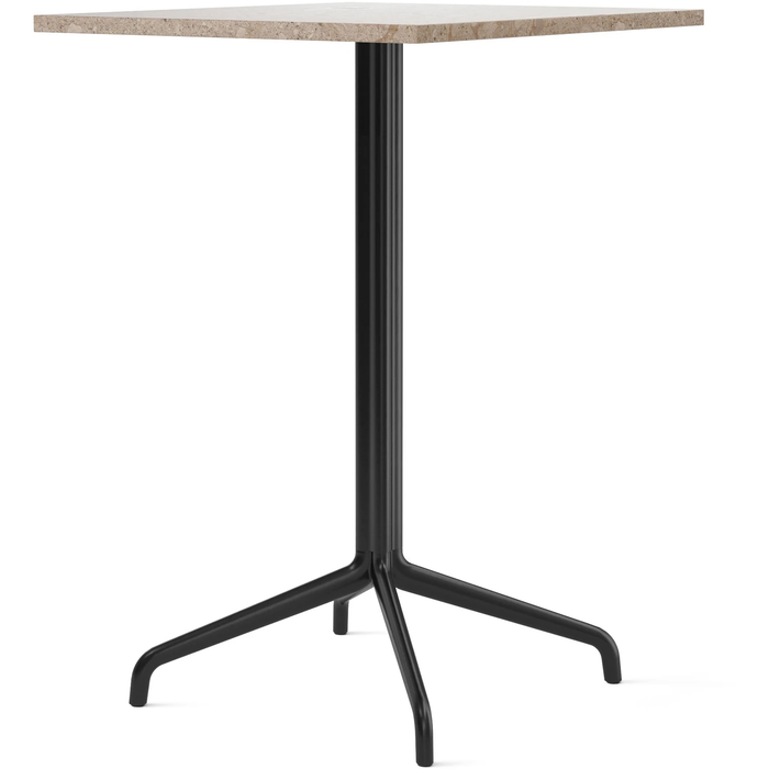 Photo of Harbour Column Counter Table 4-star - Black/sand - 70x60 Cm - Barbord - Norm Architects - Svart - Metall/sten