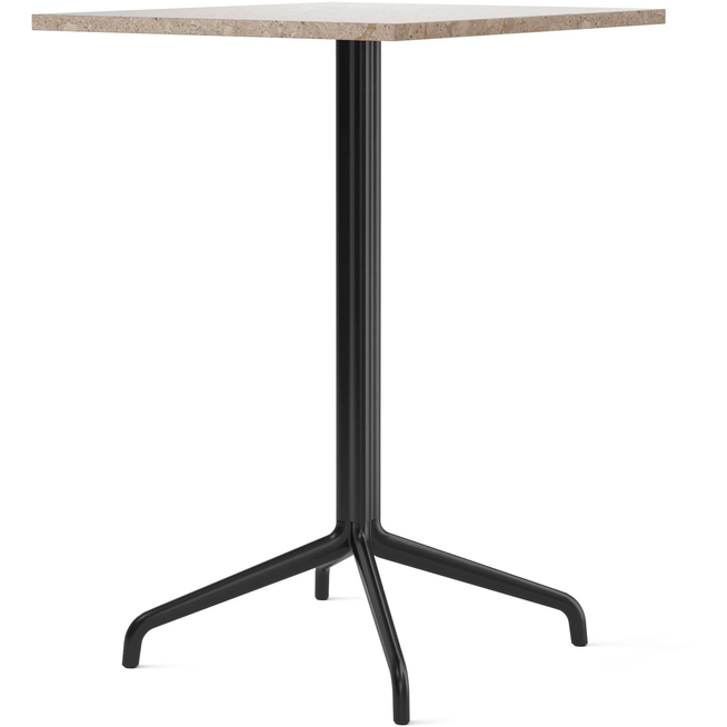 Photo of Harbour Column Counter Table 4-star - Black/sand - 70x60 Cm - Barbord - Norm Architects - Svart - Metall/sten