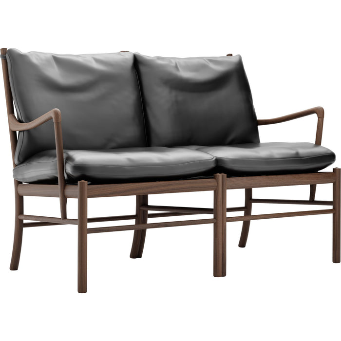 Photo of Carl Hansen - OW149-2 - Colonial Sofa, Oiled Walnut, Leather Group B Thor