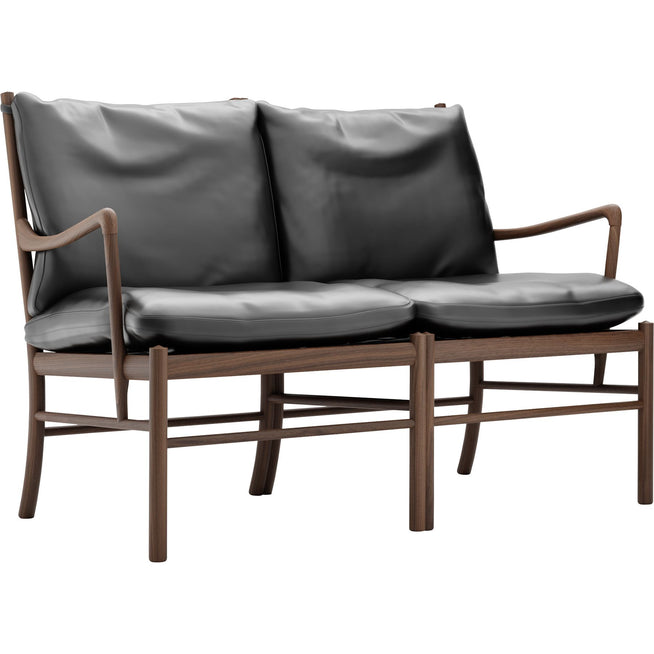 Photo of Carl Hansen - OW149-2 - Colonial Sofa, Oiled Walnut, Leather Group B Thor