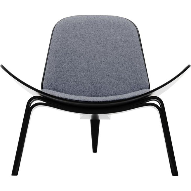 Photo of Ch07 Armchair Fiord 151 Fabric-Black Lacquered Beech
