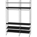 Thumbnail photo of String Floor Headboard 200, Black, 2-pack - Shelving - Nils Strinning - Black - Metal
