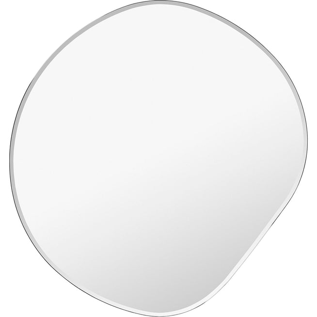 Photo of Pond Mirror - Mørk Sølv Kant - Spejl - Small - H50 X W52 X D1,5 Cm