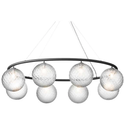 Miira 8 Oval Chandelier Rock