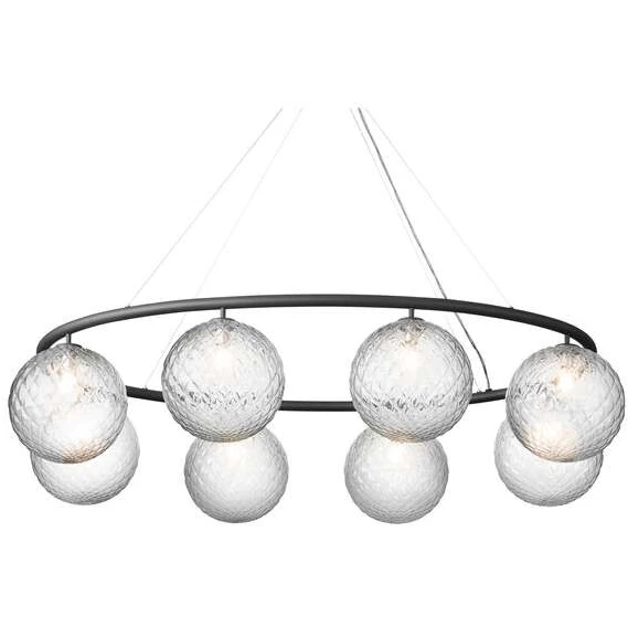 Photo of Miira 8 Oval Chandelier Rock