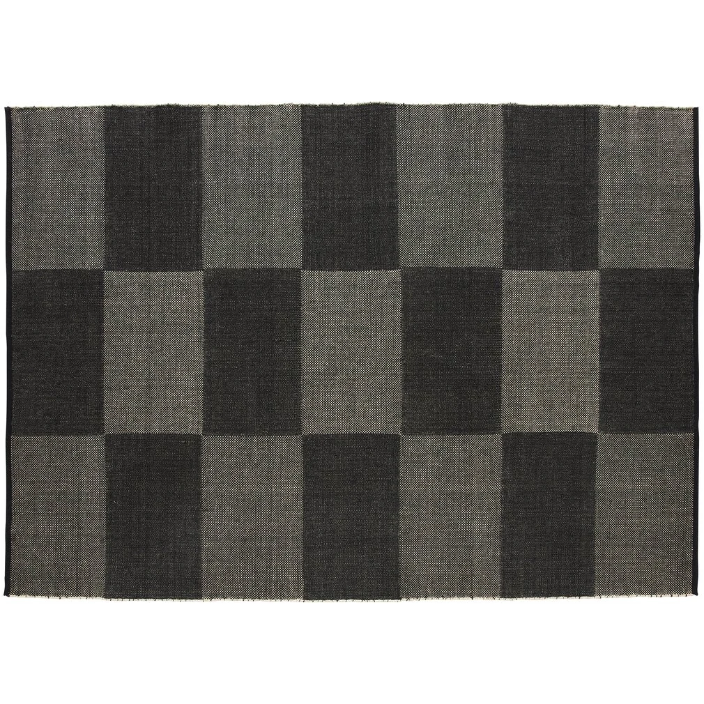 Check Rug L Black 170x240 Cm