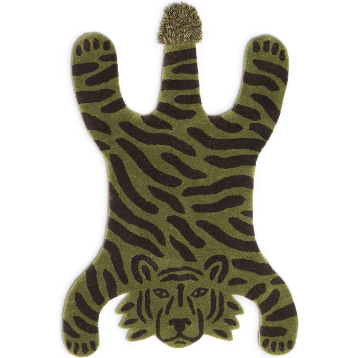 Safari Tufted Rug - Children's Rug - Tiger - W118 x H160 x D2 cm
