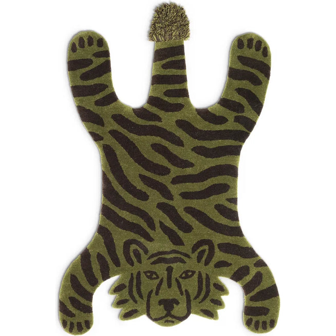 Photo of Safari Tufted Rug - Children's Rug - Tiger - W118 x H160 x D2 cm