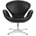 Thumbnail photo of 3320 Swan Lounge Chair | Leather | Satin Polished Steel Stand
