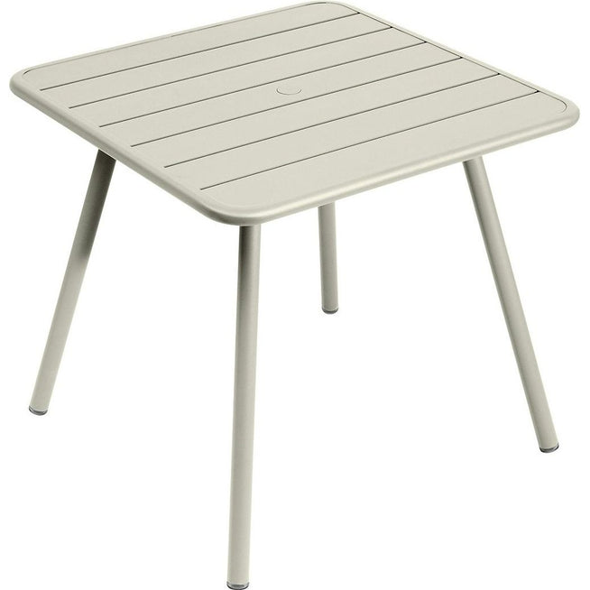 Photo of Luxembourg Four Leg Table 80 X 80 Cm, Cotton White - Matbord Utomhus - Frédéric Sofia - Vit - Metall