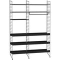 Thumbnail photo of String Floor Headboard 200, Black, 2-pack - Shelving - Nils Strinning - Black - Metal
