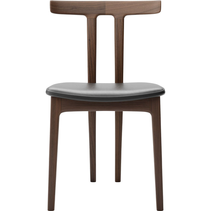 Photo of Carl Hansen - Ow58, T-chair, Oiled Walnut, Leather Cat. C Sif