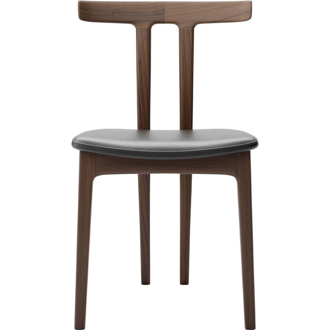 Photo of Carl Hansen - Ow58, T-chair, Oiled Walnut, Leather Cat. C Sif