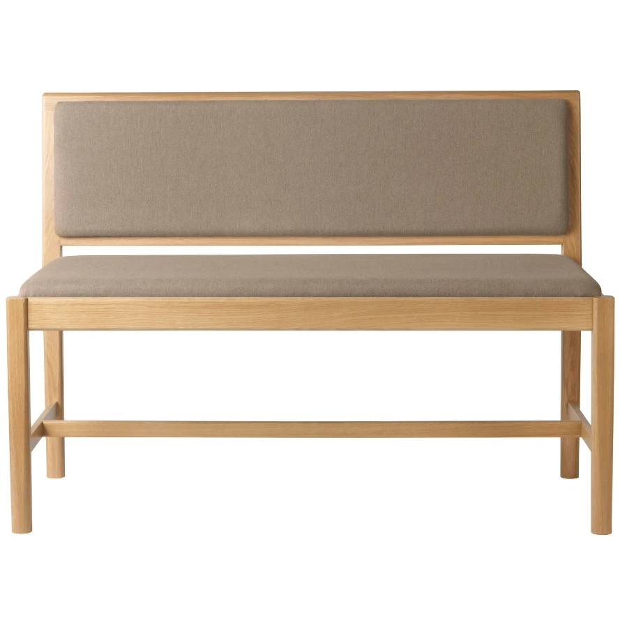 J176 Sønderborg Bench - Beige-brown Textile