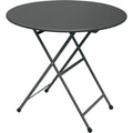 Thumbnail photo of Arc En Ciel Folding Round Table, Grey/green - Garden Table - Green - Metal