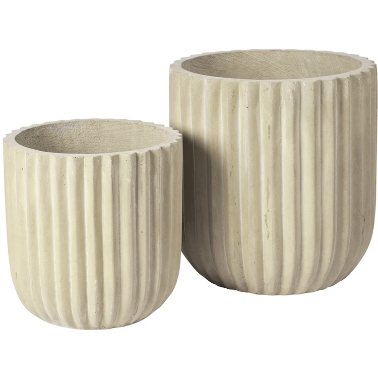 Photo of Fiber Flower Pots Set of 2