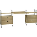 Thumbnail photo of String Headboard 85, Black, 2-pack - Shelving - Nils Strinning - Black - Metal