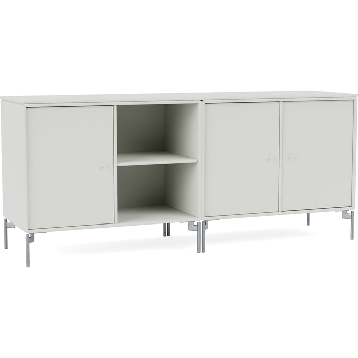 Photo of Save Lowboard - Nordic / Matt Chrome Legs - Sideboards - Peter J. Lassen - Grey - Mdf