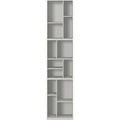 Thumbnail photo of Loom Slim Bookcase - Plinth H3 Cm - Nordic - Grey - Mdf