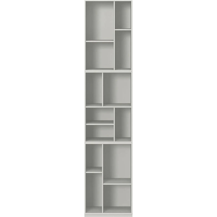 Photo of Loom Slim Bookcase - Plinth H3 Cm - Nordic - Grey - Mdf