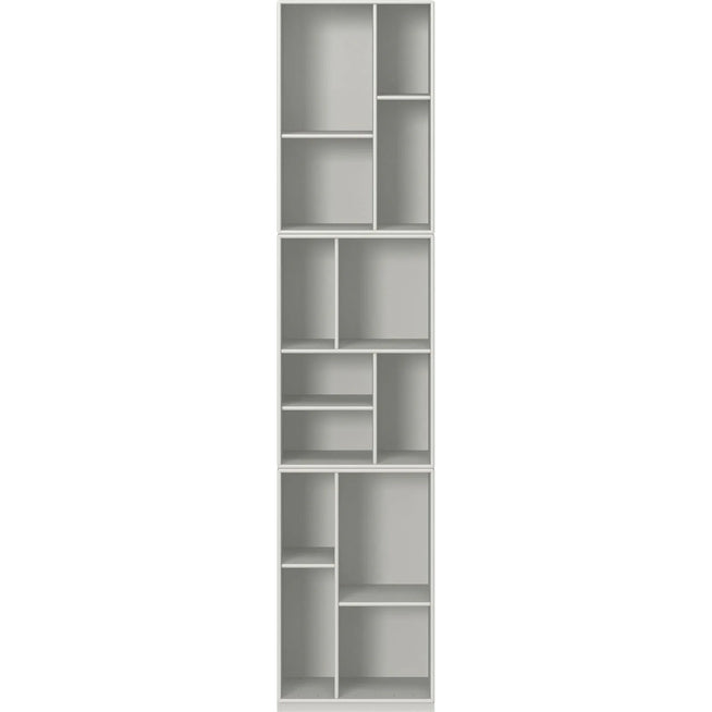 Photo of Loom Slim Bookcase - Plinth H3 Cm - Nordic - Grey - Mdf
