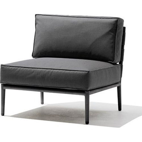 Conic Single Modul, Grey, Cane-line Softtouch - Utomhussoffor - Foersom & Hiort-lorenzen Mdd