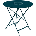 Thumbnail photo of Floréal Table Ø 77 cm, Acapulco Blue - Outdoor dining table - Blue - Metal