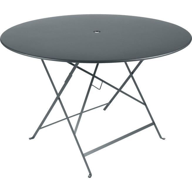 Photo of Bistro Table Ø 117 cm, Storm Grey - Outdoor dining table - Grey - Metal