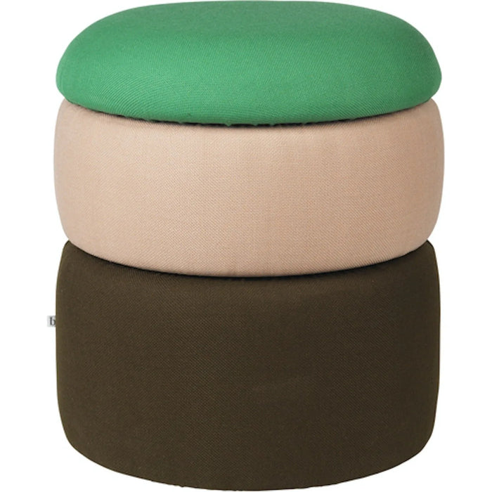 Photo of Dam Pouf Green/Pink/Coffee Ø38cm